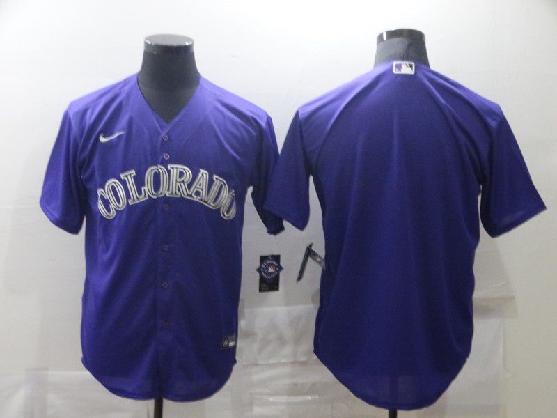 Men Colorado Rockies Blank Purple Game Nike MLB Jerseys->colorado rockies->MLB Jersey